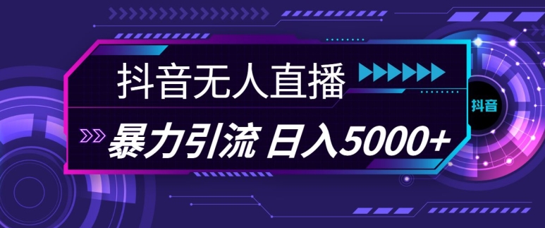 抖音快手视频号全平台通用无人直播引流法，利用图片模板和语音话术，暴力日引流100+创业粉【揭秘】-知新学吧