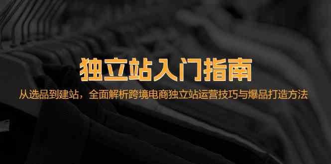 独立站入门指南：从选品到建站，全面解析跨境电商独立站运营技巧与爆品打造方法-知新学吧