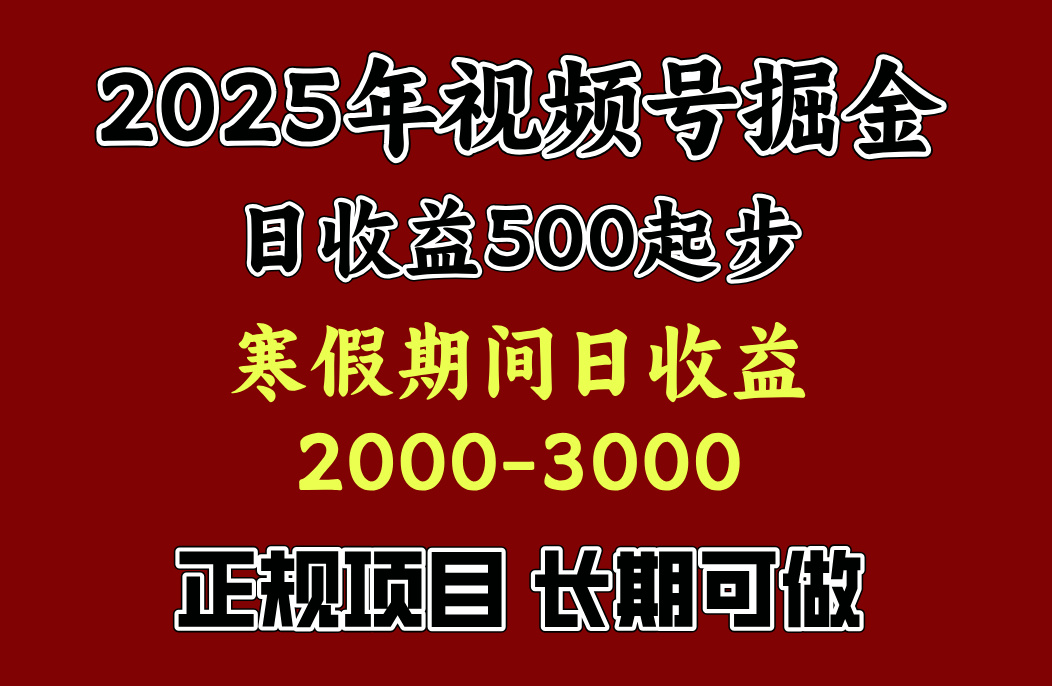 寒假期间一天收益2000+，小白一天就能上手-知新学吧